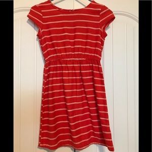 Orange striped dress